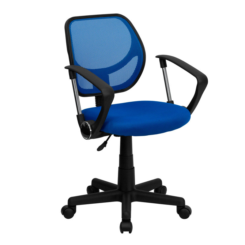 Chaise de bureau Wayfair Basics®, Bleu, Inclus