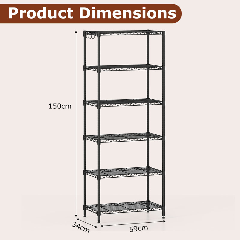 59cm W Metal Shelving Unit