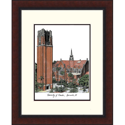 Cadre photo pour lithographie héritée alumnus de floride gators NCAA