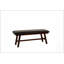 Banc de salle à manger moderne à structure en bois avec coussin en similicuir pour coin repas dans la cuisine