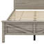 Ensemble de chambre à coucher 3 pièces avec lit plateforme, table de chevet et commode Farmhouse-69918004