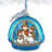 4'' Glass Hanging Figurine Ornament