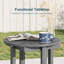 Petite table d'appoint d'extérieur, table de bout de patio en PEHD toutes saisons, table d'extérieur résistante à la décoloration pour terrasse de jardin-1088063722
