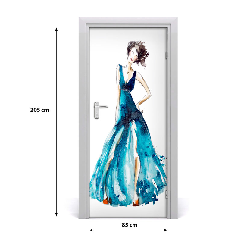 Fashion Illustration Door Decal
