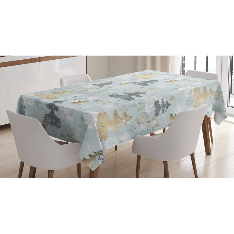Geometric Christmas Tablecloth, 90" x 60"
