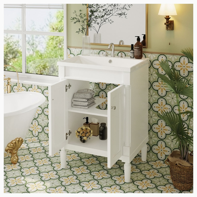 Meuble-lavabo simple avec plateau Domnik 24,00