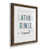 Papier, cadre noyer