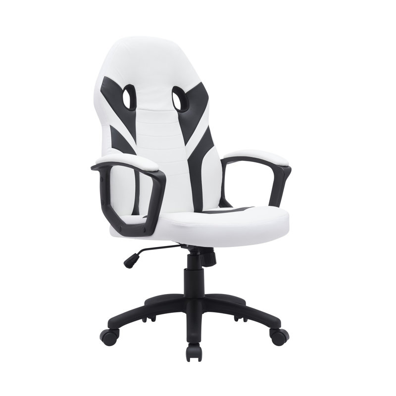 Fauteuil de jeu Zenith, blanc / noir