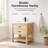Barron 30'' Freestanding Single Bathroom Vanity with Ceramic Top-52655517