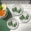 Ensemble de 4 sous-verres ronds Winter Stonelands