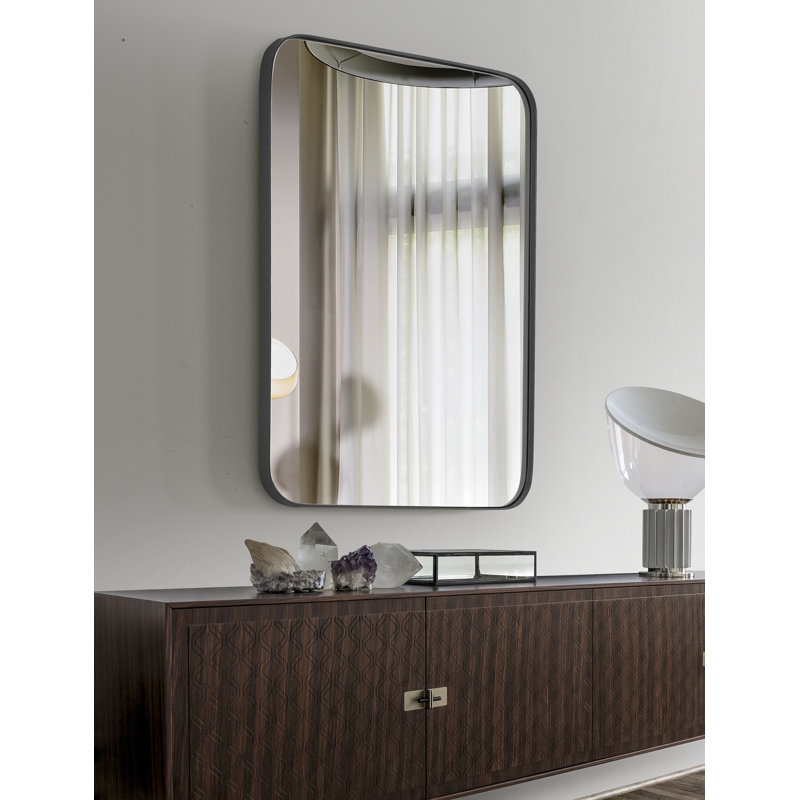 Miroir de salle de bain Duesbury, Noir, 30 po x 22 po