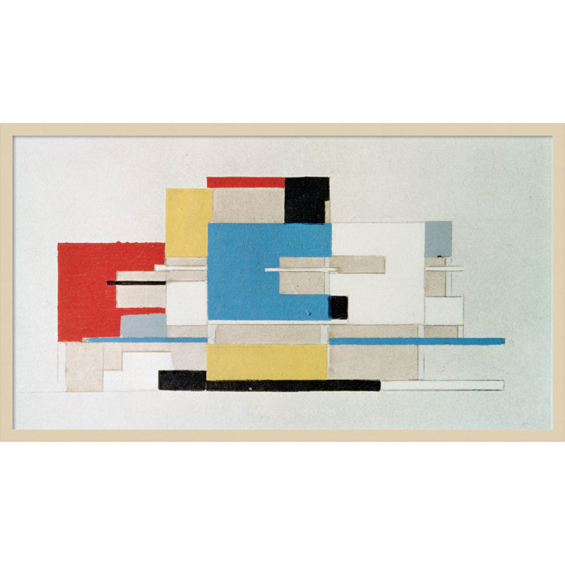 Colour Study For Architecture by Theo Van Doesburg, 23" H x 41" W, Brown