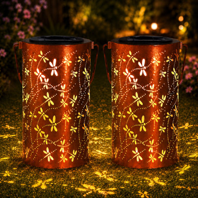 20 LED Solar Powered  Outdoor Waterproof  Lantern for Patio Porch Garden and Backyard