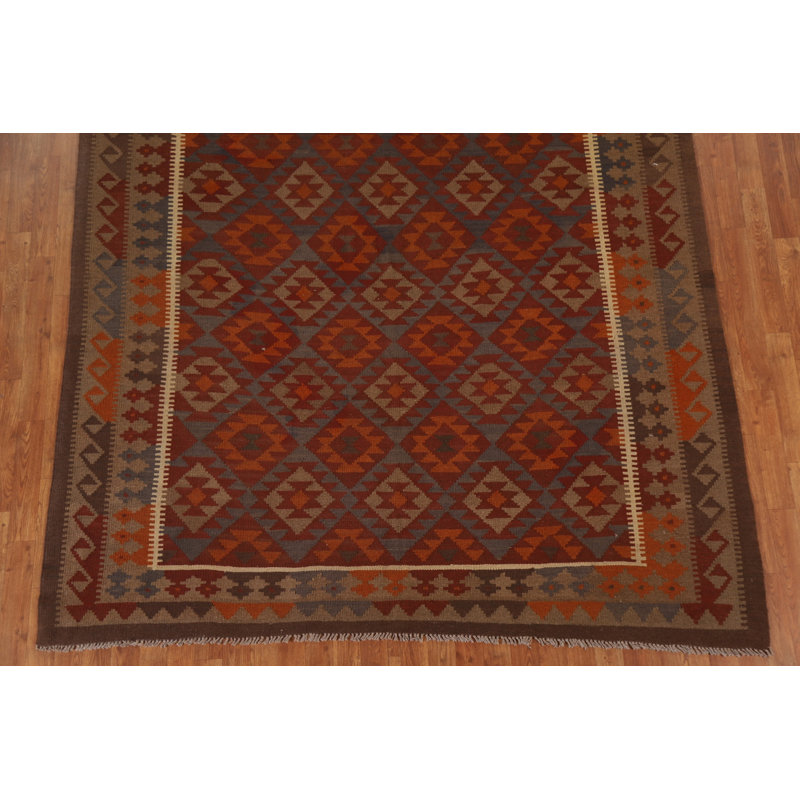 Tapis oriental multicolore Kilim 7 x 10