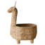 Panier de girafe tissé à la main - Panier de rangement en forme d'animal naturel pour chambre d'enfant ou d'enfant