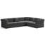 Canapé d'angle en velours de luxe avec lit escamotable, canapé-lit convertible 3 en 1 avec boutons capitonnés-1514603154