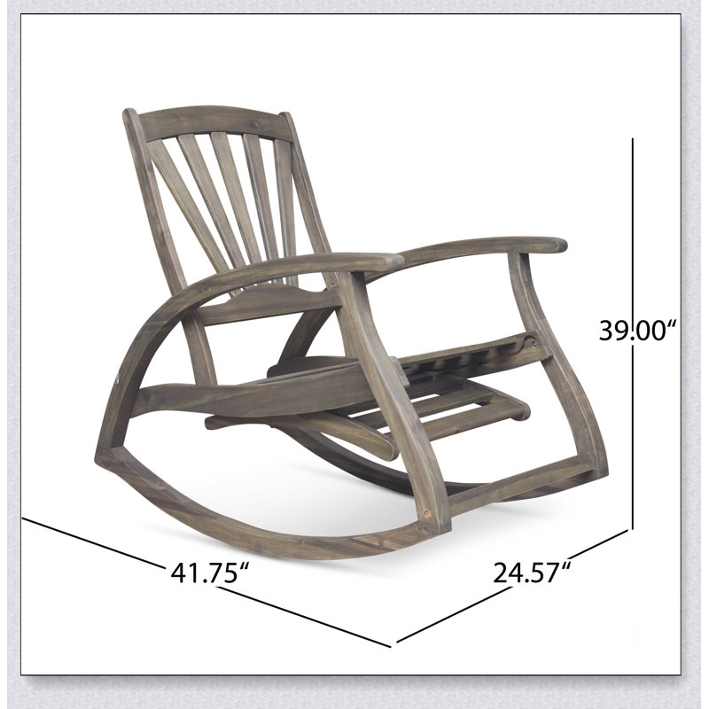Chaise à bascule inclinable, Gris