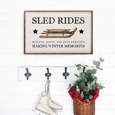 Sled Rides Making Winter Memories White