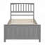 Lit moderne, lit plateforme en bois-114231068