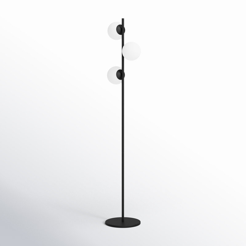 Dianna 64'' Traditional Floor Lamp, Black