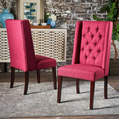 Modern Dining Chairs Set Of 2 Kitchen Chairs Upholstered Dining Chair Armless Chair Wood Dining Chair