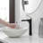 Single Hole Waterfall Bathroom Vessel Faucet With Pop-Up Drain Single Handle Bathroom Vessel Sink Faucet Brass Tall Bathroom Vanity Basin Taps-115702014