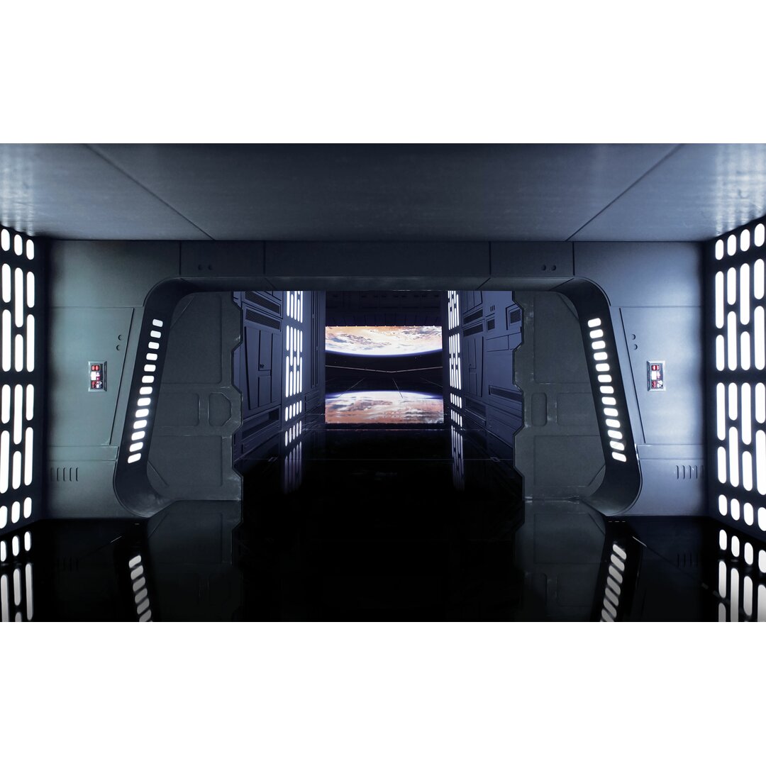 Glatte Fototapete Star Wars Todessternebene, 2,5 m x 400 cm