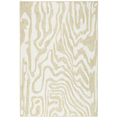 Amber Natural Machine Printed Washable Rug