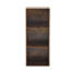 Armoire de rangement étroite à cubes, bibliothèque en bois à 3 cubes, étagère modulable et empilable pour le salon, la chambre à coucher, le bureau personnel, le meuble télé ou le présentoir, brun-123039089