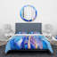 Colorful Wavy Shape In Motion I - Ensemble de housse de couette moderne - Polyester en microfibre-66389187