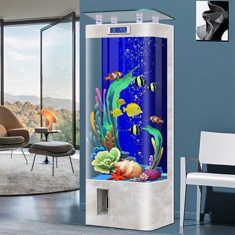 Aquarium moderne en bois massif 35 à 42 gallons Eco, 42 gallons (H 54,35 po x l 23,62 po x P 15,75 po), Blanc