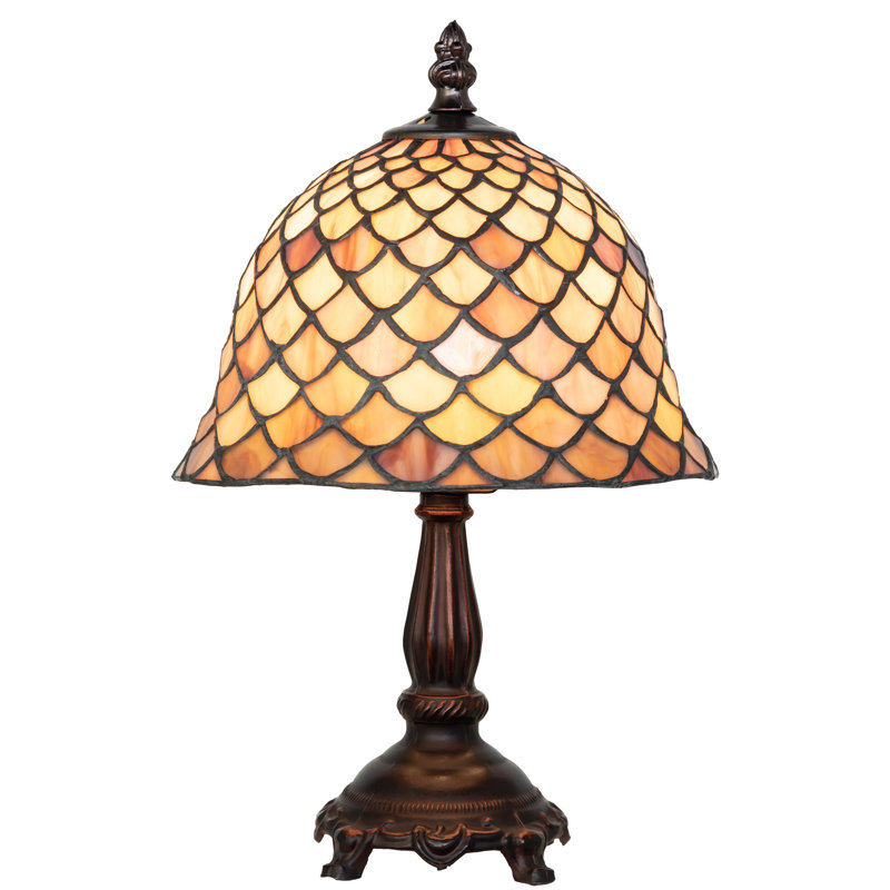 12" High Tiffany Fishscale Mini Lamp