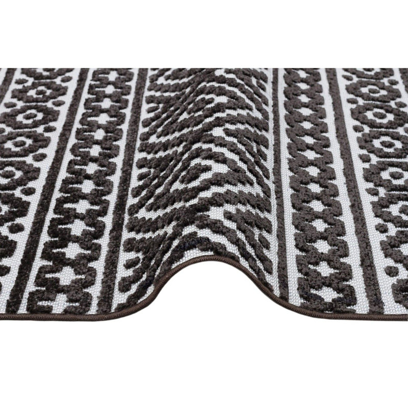 Cylena Geometric Recycled P.E.T Indoor / Outdoor Area Rug, Rectangle 190 x 290cm