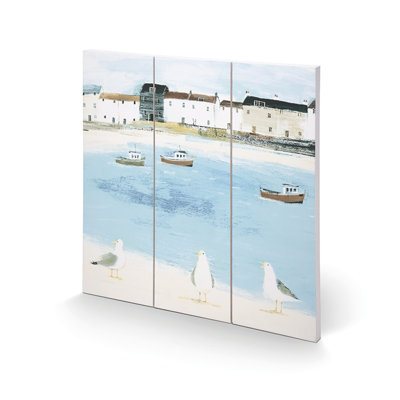 Waiting For The Catch by Hannah Cole - No Frame Painting on Wood