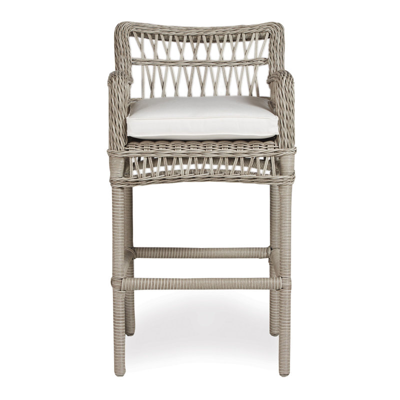 Mackinac Outdoor Bar Stool, Serene Ocean