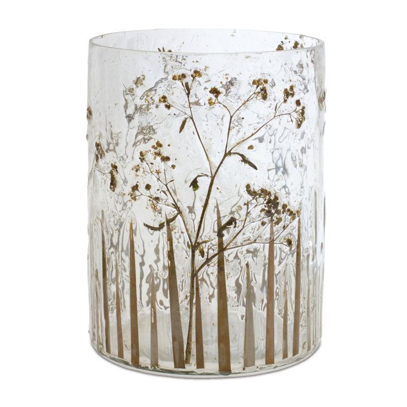8'' H Glass Tabletop Hurricane