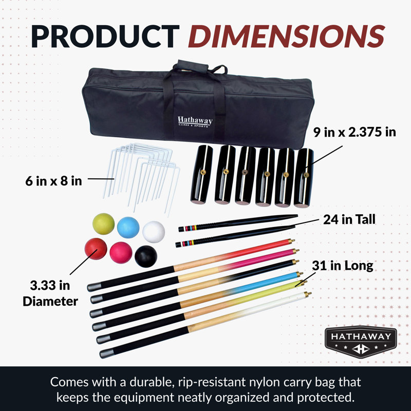 Ensemble de croquet de luxe