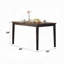 Table de salle à manger espresso 1pc
