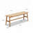 Woven Design Soild Wood Bench-1666445568