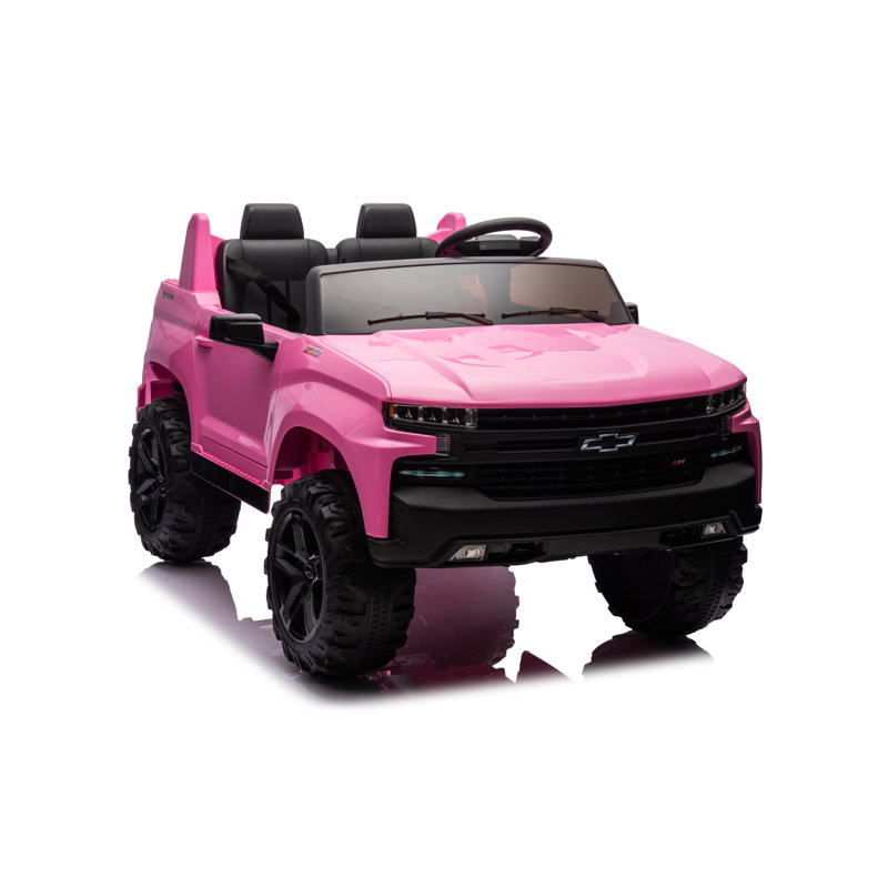 Jouet sous licence pour véhicule Silverado de NEUFHIPRO 24 volts avec télécommande pour voiture Silverado, Rose