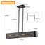 Luminaire suspendu pour îlot de cuisine à 4 lumières à intensité variable Jacxon