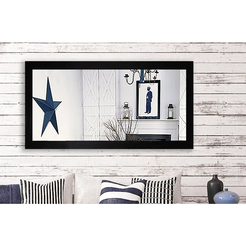 Heitz Wood Flat Mirror, 38.5" H x 57" W