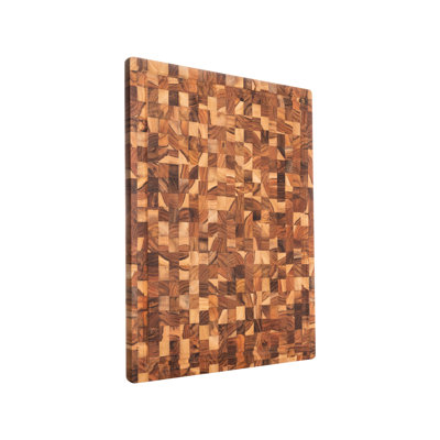 Kaiyo - Teak Wood Cutting Board With Deep Juice Groove, Charcuterie Cheese Board, Serving Trays