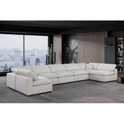 Hulen Upholstered U-Shaped Sectional Reversible