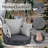 Outdoor Deep Seating Swing With Cushion-1449623946