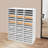 31.5" Wide 48-Compartment Literature Organizer, Bill Paper Organizer，Freestanding Floor Mail Sorter & File Rack 110.23 Lbs Weight Capacity For for Home Office and Classroom-741872920