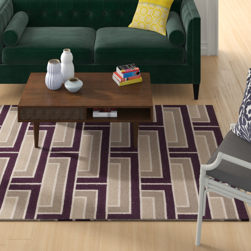Durgan Wool Geometric Indoor Rug, Rectangle 8' x 11'