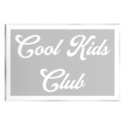 Au-626-Giclee " Cool Kids Club Simple Grey Phrase "
