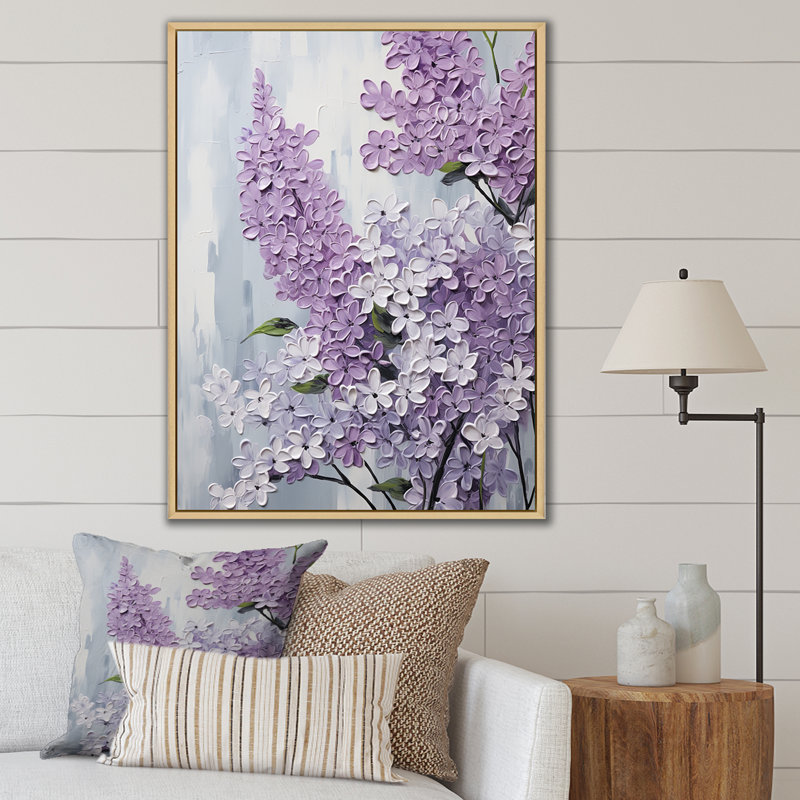 Beautiful Lilac Dreamscape VI sur impression sur toile, Cadre photo argenté, H 20 po x l 12 po