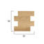 Faux Wood Peel and Stick Wall Tiles-100709866